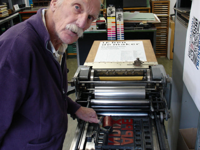 Jaap Hoffmann with the FAG Standard AP 550